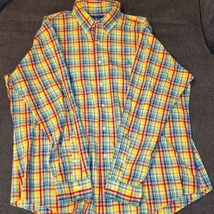Polo Ralph Lauren XXL long sleeve button down shirt yellow